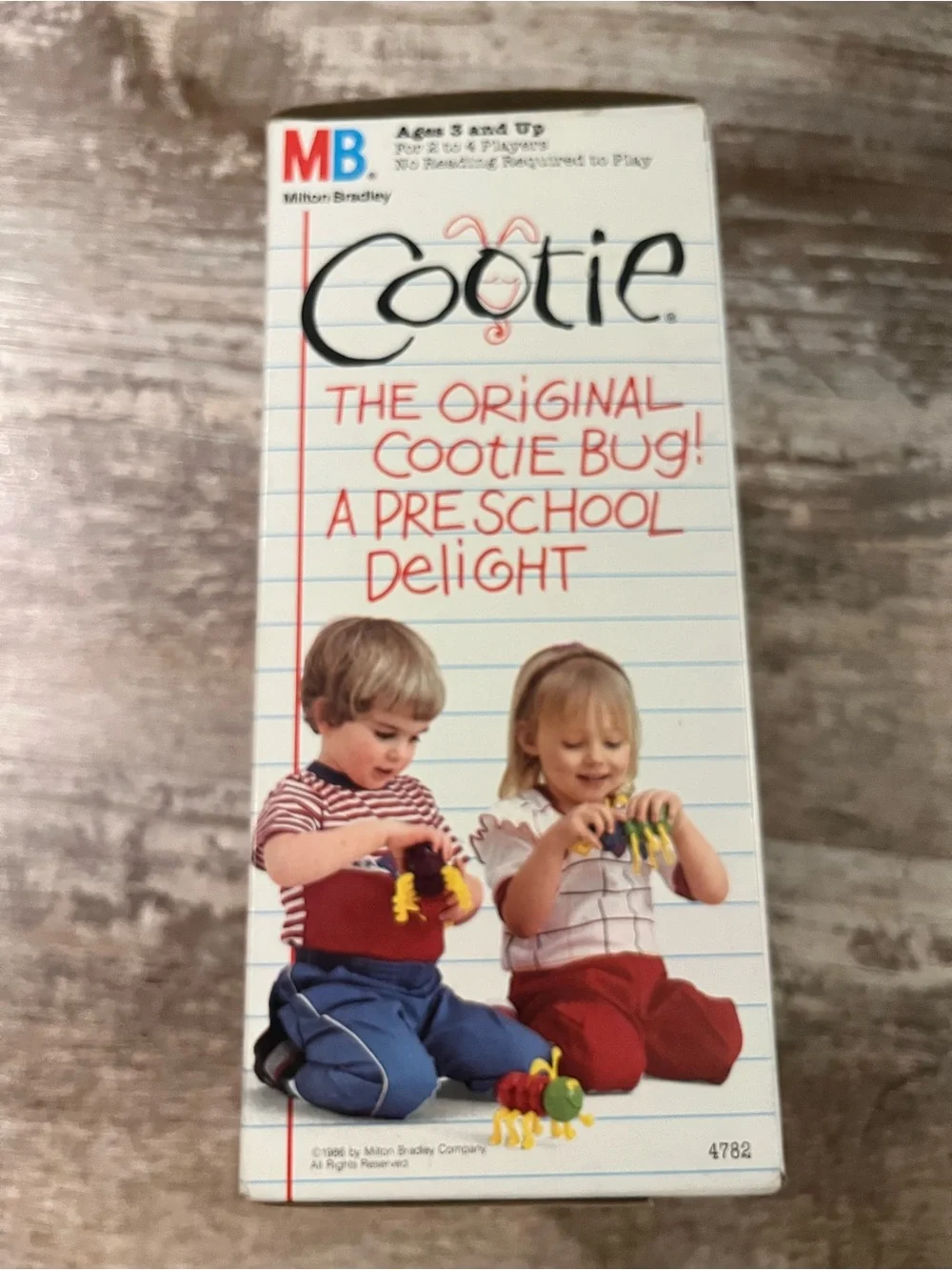 Milton Bradley Cootie Board Game - Colorful Vintage Box